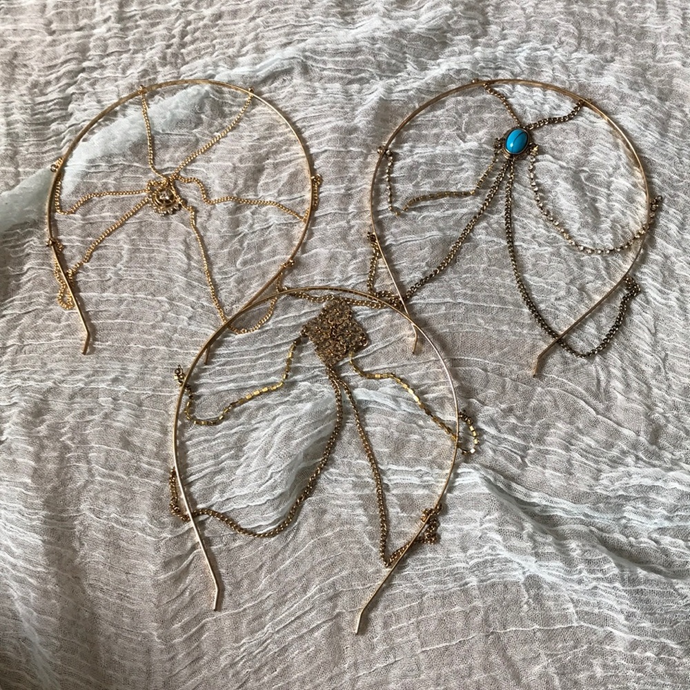 Claire’s Gold Chain Headbands